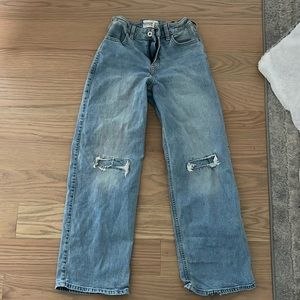 Abercrombie kids, wide leg jeans